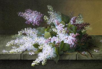 Branch of Lilacs Artwork by Raoul de Longpre