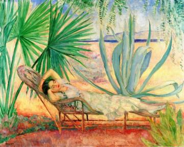 Saint Tropez, the Hammock under the Pines Artwork by Henri Lebasque