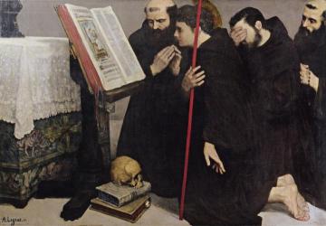 The Calling of St. Francis Artwork by Alphonse Legros