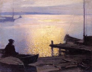 Along the Mystic River Artwork by Edward Potthast