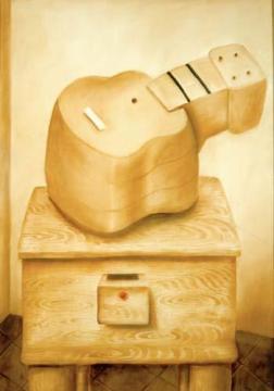 Guitar Artwork by Fernando Botero