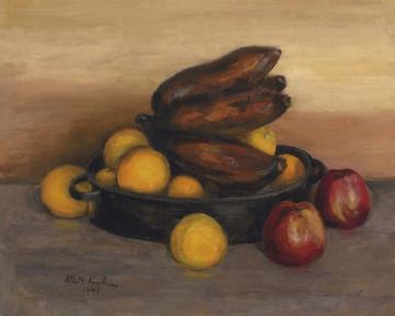 Still Life With Red Bananas Artwork by Walt Kuhn