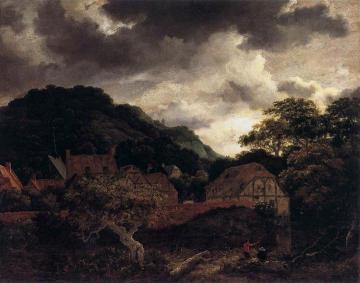 Village at the Wood's Edge Artwork by Jacob van Ruisdael
