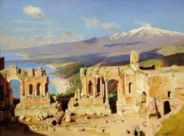 The Greek Theatre, Taormina, Sicily Artwork by William Logsdail