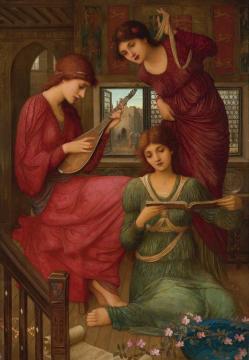 In The Golden Days Artwork by John Melhuish Strudwick
