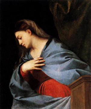 Polyptych of the Resurrection: Virgin Annunciate Artwork by Titian