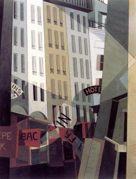 Rue Du Singe Qui Pêche Artwork by Charles Demuth