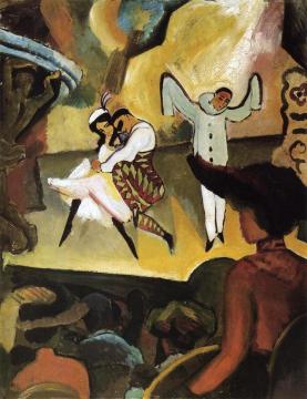 Russian Ballet I Artwork by August Macke