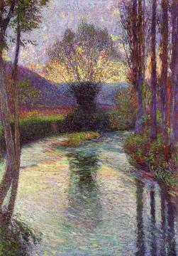 Saule se refletant dans le Vert Artwork by Henri Martin