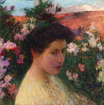 Dans Les Fleurs Artwork by Henri Martin