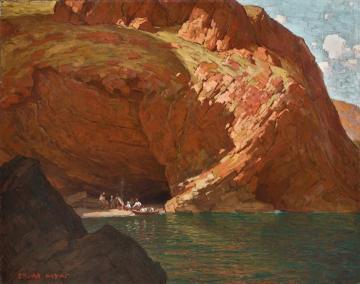 The Rendezvous, Santa Cruz Island Artwork by Edgar Alwyn Payne