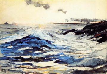 Sunset, Prout's Neck Artwork by Winslow Homer