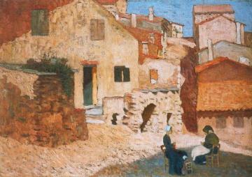 Village in the Pyrenées Artwork by Aristide Maillol