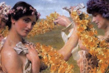 When Flowers Return Artwork by Sir Lawrence Alma Tadema