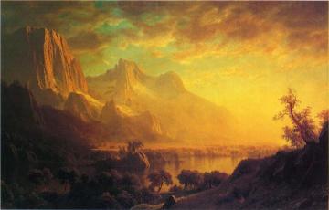 Wind River, Wyoming Artwork by Albert Bierstadt