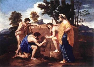 The Shepherds of Arcadia Artwork by Nicolas Poussin