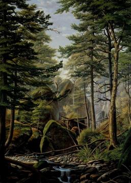 Hooper's Gorge, Onondaga Valley Artwork by Levi Wells Prentice