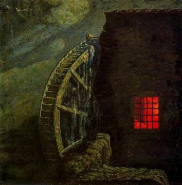 The Mill, the Night and the Storm Artwork by Benvenuto Benvenuti