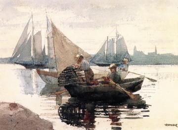 The Lobster Pot Artwork by Winslow Homer