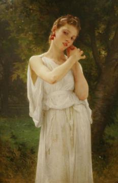 Earrings Artwork by William Adolphe Bouguereau