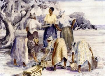 The Discussion Group Artwork by Alfred Hutty