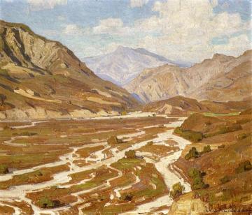 Dry Arroyo Artwork by William Wendt