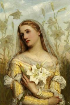 Lilies Artwork by Gustav Pope
