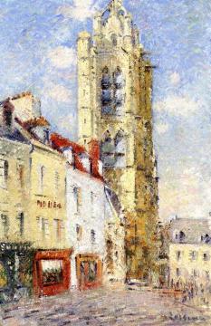 The Steeple of Saint-Maclou, Pontoise Artwork by Gustave Loiseau