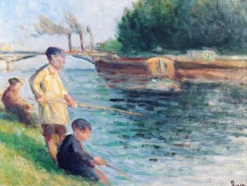 Little Fishermen Artwork by Maximilien Luce