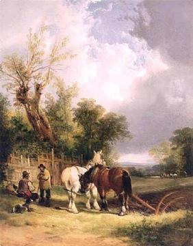 The Ploughman's Rest Artwork by William Shayer Snr