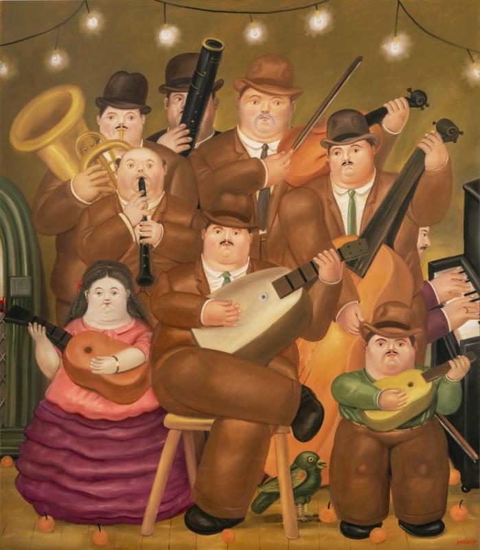 The Musicians, 1979 Artwork by Fernando Botero