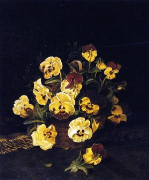 Still LIfe Pansies Artwork by William Mason Brown