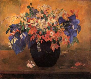 Flower Piece Artwork by Paul Gauguin