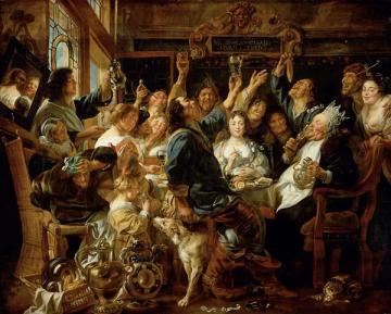 The Bean King Artwork by Jacob Jordaens