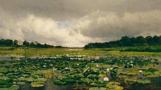 The Lily Pond Artwork by Charles Harry Eaton