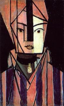 White and Pink Head Artwork by Henri Matisse