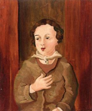 Little Girl with Scarf Artwork by Andre Derain