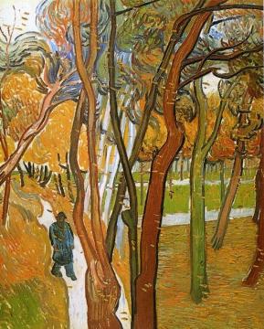 The Walk: Falling Leaves Artwork by Vincent Van Gogh