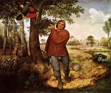 The Peasant and the Birdnester Artwork by Pieter Bruegel the Elder