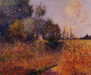 Flower Garden at Kervaudu Artwork by Ferdinand du Puigaudeau