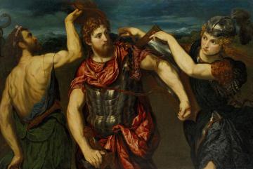 Perseus Armed by Mercury and Minerva Artwork by Paris Bordone