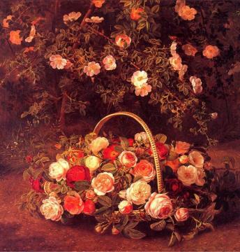 Roses Artwork by Eugene Henri Cauchois