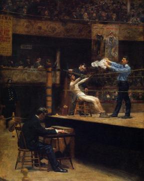 Between Rounds Artwork by Thomas Eakins