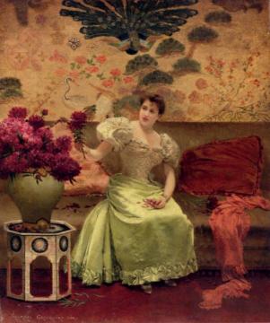 An Elegant Arrangement Artwork by Georges Croegaert