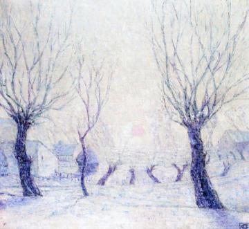 Paysage De Neige Artwork by Constant Montald