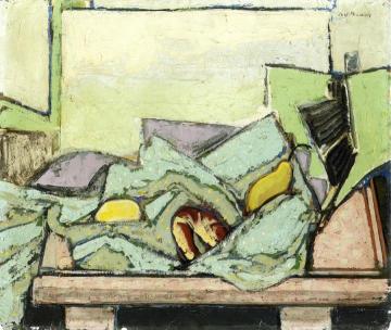 Still Life with Green Cloth Artwork by Alfred Henry Maurer