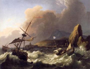 A Storm in the Sea Artwork by Ludolf Bakhuizen