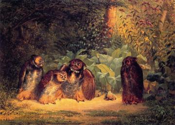 Owls Artwork by William Holbrook Beard