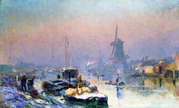 Canal in Holland Artwork by Albert Lebourg