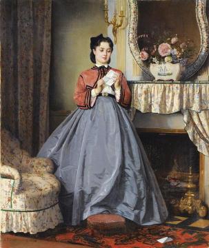 The Love Letter Artwork by Auguste Toulmouche